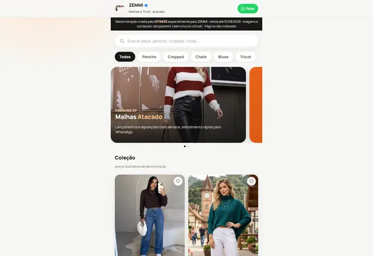 Estilo App de loja